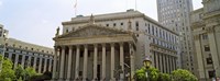 Facade of a government building, US Federal Court, New York City, New York State, USA Fine Art Print