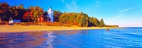 Forty Mile Point Lighthouse on the beach, Michigan, USA by Panoramic Images - 36" x 12"