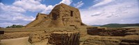 Close up of church ruins, Pecos National Historical Park, New Mexico, USA Fine Art Print