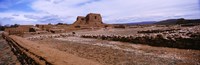Landscape view of church ruins, Pecos National Historical Park, New Mexico, USA Fine Art Print
