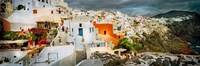Storm cloud over the Santorini, Cyclades Islands, Greece Fine Art Print