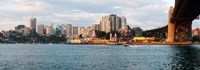 Skyscrapers at the waterfront, McMahons Point, Sydney Harbor Bridge, Sydney Harbor, Sydney, New South Wales, Australia 2012 Fine Art Print
