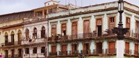 Low angle view of buildings, Havana, Cuba Fine Art Print
