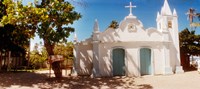 Facade of a small church, Salvador, Bahia, Brazil Fine Art Print