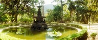 Fountain in a botanical garden, Jardim Botanico, Corcovado, Rio de Janeiro, Brazil Fine Art Print
