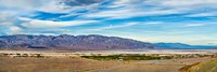 Landscape with mountain range in the background, Furnace Creek Ranch, Death Valley, Death Valley National Park, California, USA Fine Art Print