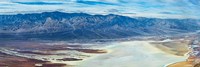 Salt flats viewed from Dantes View, Death Valley, Death Valley National Park, California Fine Art Print