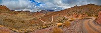 Road passing through landscape, Titus Canyon Road, Death Valley, Death Valley National Park, California, USA Fine Art Print
