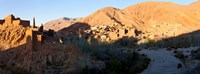 Village in the Dades Valley, Dades Gorges, Ouarzazate, Morocco Fine Art Print