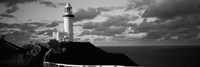 Lighthouse at the coast, Broyn Bay Light House, New South Wales, Australia (black and white) Fine Art Print