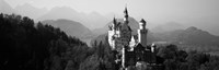 Castle on a hill, Neuschwanstein Castle, Bavaria, Germany Fine Art Print