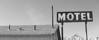Low angle view of a motel sign, Eastern Sierra, Lone Pine, California, USA Fine Art Print