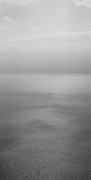 Reflection of clouds on water, Lake Geneva, Switzerland (black and white) Fine Art Print