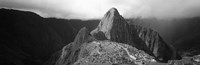 Ruins, Machu Picchu, Peru (black and white) by Panoramic Images - various sizes