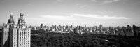 Cityscape Of New York City in black and white, New York State Fine Art Print