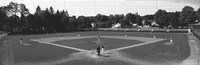 Doubleday Field Cooperstown NY (black and white) Fine Art Print