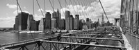 Traffic on Brooklyn Bridge, Manhattan Fine Art Print