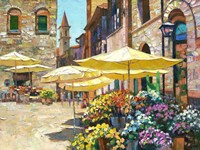 Siena Flower Market Fine Art Print