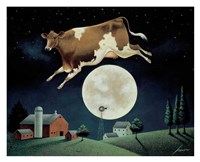 Cow Jumps over the Moon by Lowell Herrero - 32" x 26"