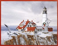 Winter Lighthouse Fine Art Print