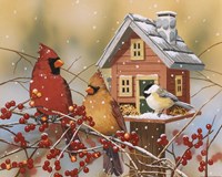 Winter Birds Buffet Fine Art Print