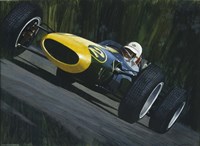 Blue Race Car by William Vanderdasson - various sizes