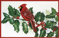 Cardinals & Holly Fine Art Print