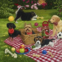 Puppy Picnic by William Vanderdasson - various sizes