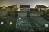 Five Footballs Fine Art Print