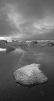 Icebergs 1 Vertical B&W Fine Art Print