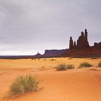 Monument Valley Panorama 1 2 of 3 Fine Art Print
