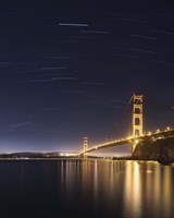 Golden Gate and Stars Fine Art Print