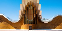 Bodegas Ysios winery building, La Rioja, Spain Fine Art Print