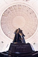 Statue of Thomas Jefferson in a memorial, Jefferson Memorial, Washington DC, USA Fine Art Print