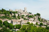Buildings on a Hill, Bonnieux, Vaucluse, Provence-Alpes-Cote d'Azur, France Fine Art Print