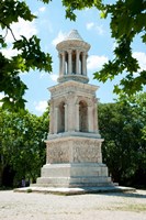 Roman mausoleum at Glanum, St.-Remy-De-Provence, Bouches-Du-Rhone, Provence-Alpes-Cote d'Azur, France Fine Art Print