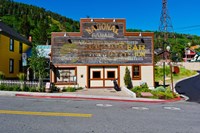 Facade of the High West Distillery Building, Park City, Utah, USA Fine Art Print