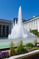 Fountain at the Temple Square, Salt Lake City, Utah, USA by Panoramic Images - various sizes - $54.99
