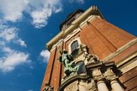 Tower of the St. Michaelis Church, Hamburg, Germany Fine Art Print