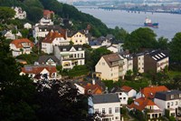 Houses in a town, Blankenese, Hamburg, Germany Fine Art Print