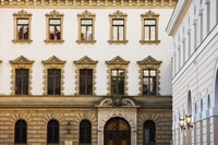 Facade of a palace, Schloss Thurn And Taxis, Regensburg, Bavaria, Germany Fine Art Print