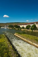 City viewed from Old Main Bridge, Wurzburg, Lower Franconia, Bavaria, Germany Fine Art Print