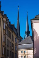 Church in the city, Notre Dame Cathedral, Luxembourg City, Luxembourg Fine Art Print