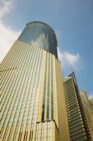 Low angle view of a building, Bank of China Tower, Century Avenue, Pudong, Shanghai, China Fine Art Print