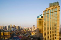 High angle view of Hongkou District, Shanghai, China Fine Art Print
