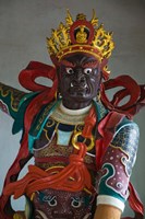 Temple guardian statue, Bamboo Temple, Kunming, Yunnan Province, China Fine Art Print