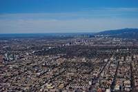 Aerial view of Downtown Los Angeles, Los Angeles, California Fine Art Print