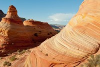 Close up of rock formations, The Wave, Coyote Buttes, Utah, USA Fine Art Print