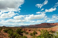 Clouds over an arid landscape, Capitol Reef National Park, Utah Fine Art Print