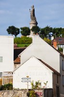 Statue of Pope Urban II at Chatillon sur Marne, Marne, Champagne-Ardenne, France by Panoramic Images - various sizes